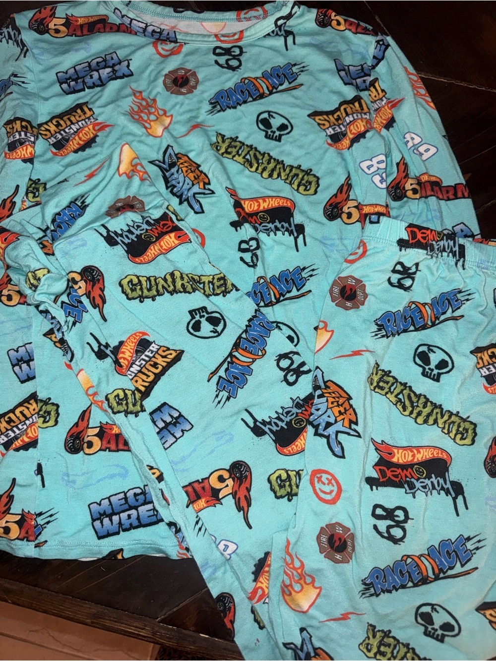 Posh Peanut x Hot Wheels Monster Trucks Bamboo Pjs 10/12 Year